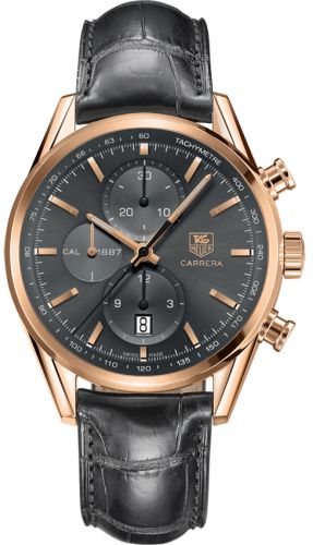 TAG Heuer Carrera Calibre 1887 41 Rose Gold / Grey / Alligator